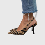 Isabriella Comfort Heels in Leopard Print