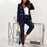 Sophisticated Women's Suit in Navy Blue