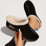 Leah Comfort Slippers in Black