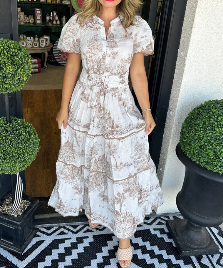 Women's Classic Toile Maxi Dress, photo 2
