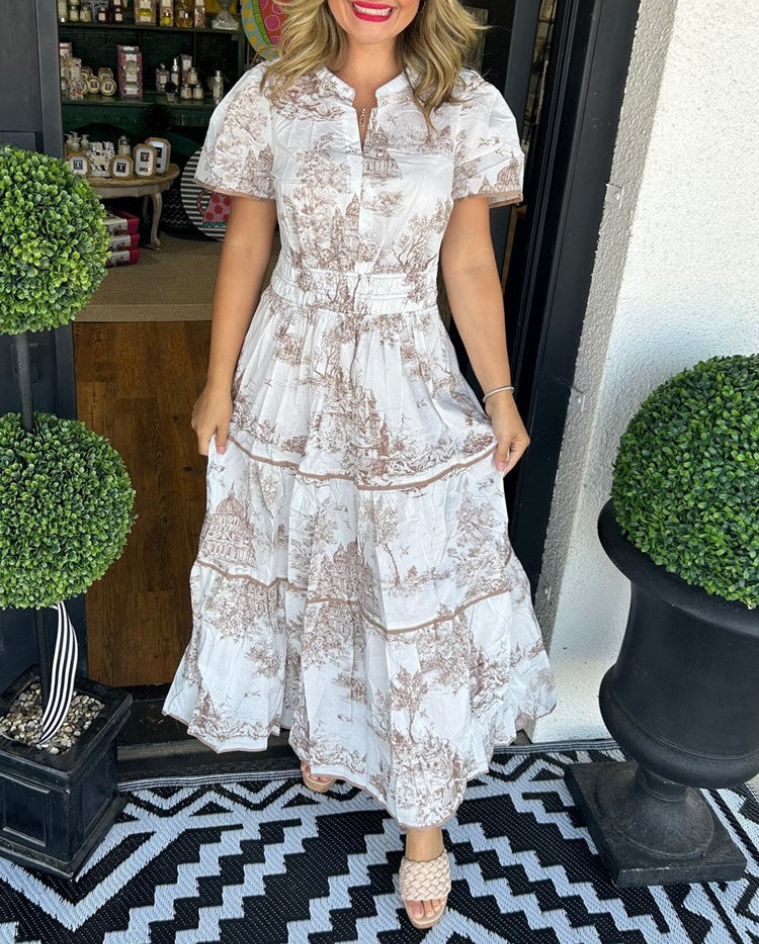 Women's Classic Toile Maxi Dress, photo 2