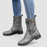 Sylvia Comfort Western Boots in Gray