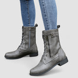 Sylvia Comfort Western Boots in Gray