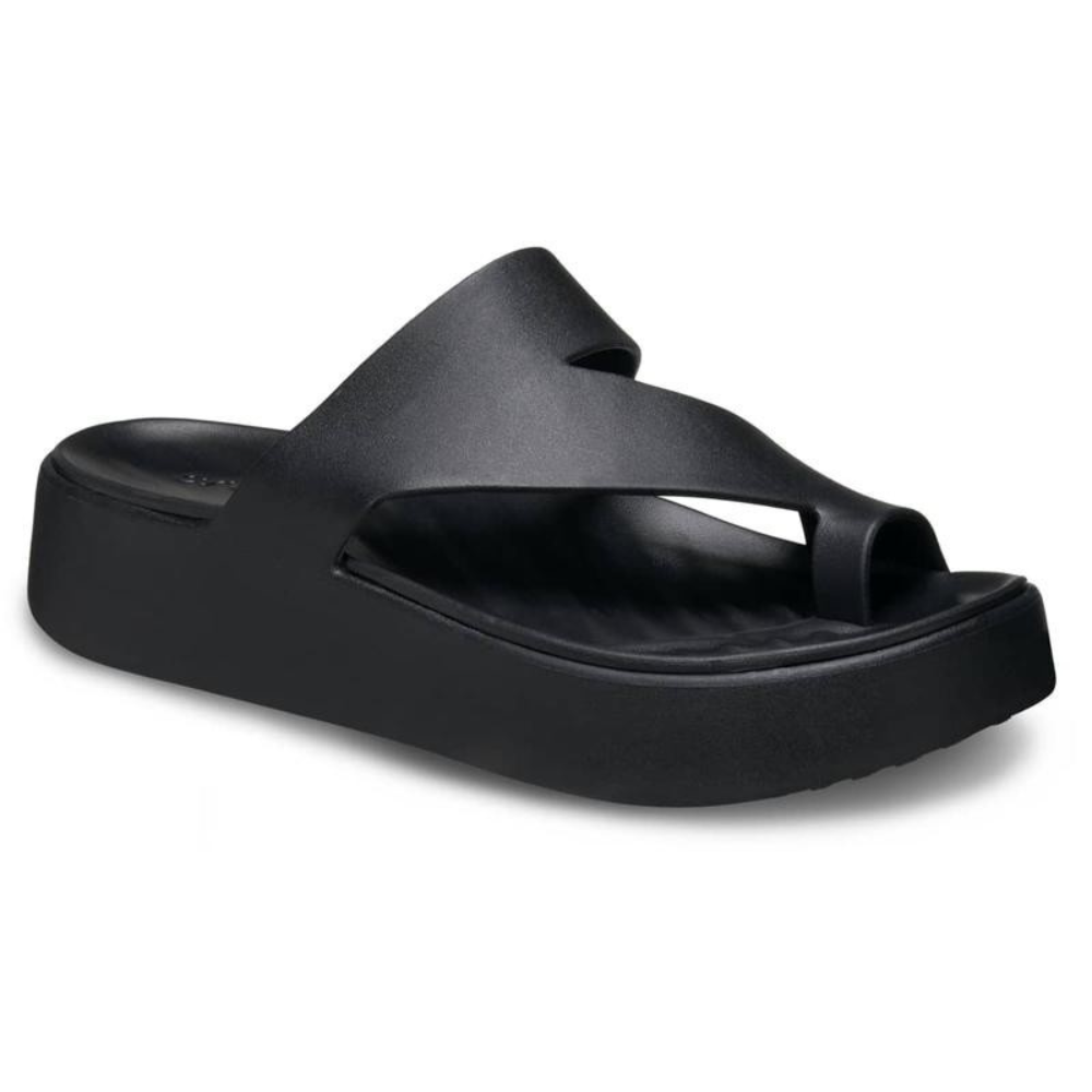 Luna Comfort Slip-on Wedge Sandals in Black