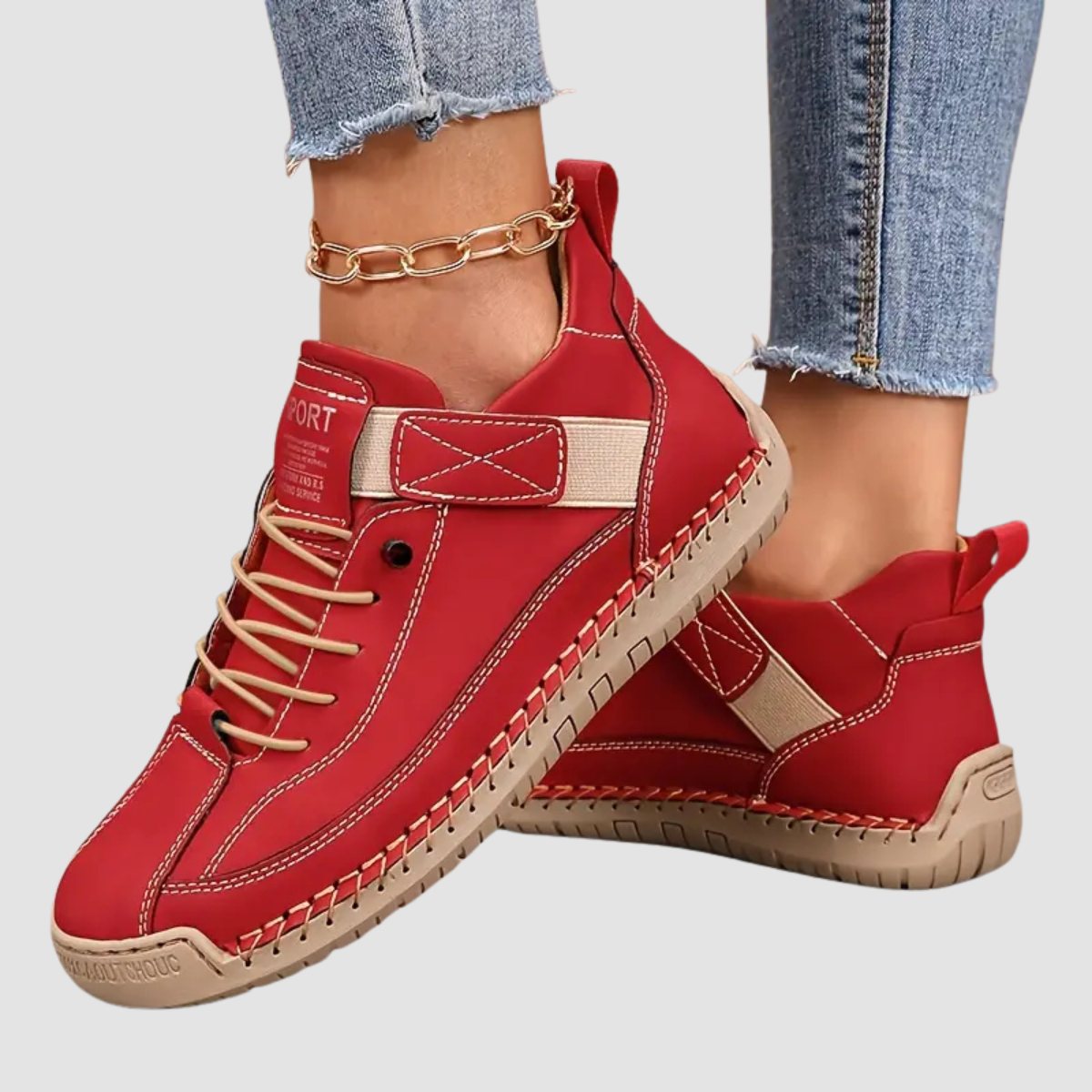 Chloe Comfort Sneakers in Red
