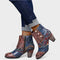 Women's Waterproof Ankle Boots with Zip in Grey