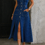 Women's Open-Front Denim Dress, photo 2