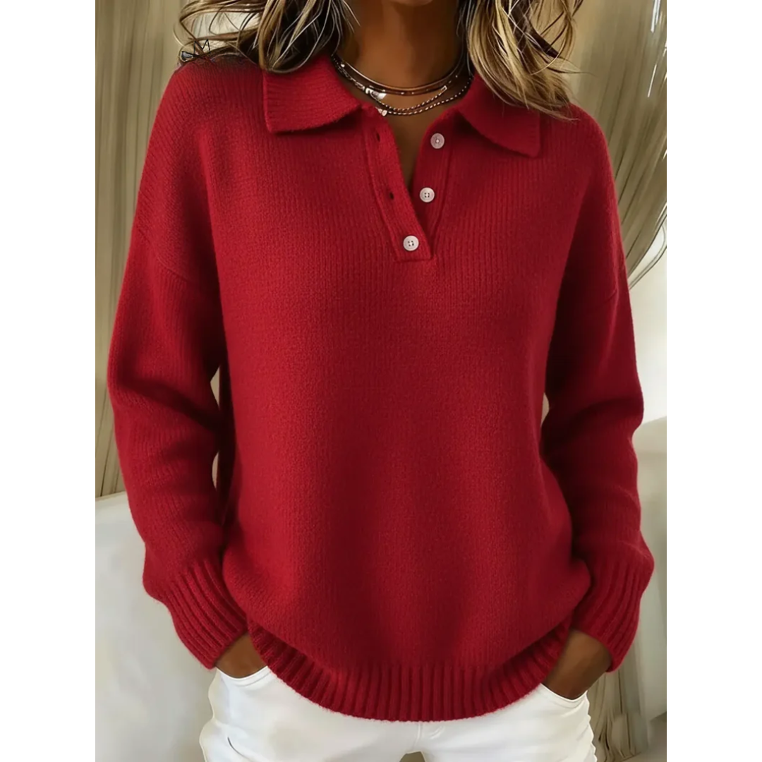Women's Classic Jumper in Red