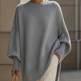 Women's Oversized Batwing-Sleeve Sweater, photo 12