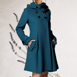 Rachel Trenchcoat Jacket in Navy Blue