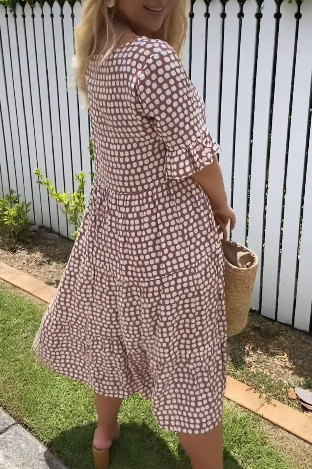 Women's Sable Short-Sleeve Midi Dress, photo 3