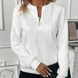Women's Zip-Front Knit Sweater, photo 5