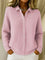Women's Textured Knit Button Cardigan in Pink