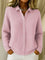Women's Textured Button-Front Cardigan in Pink