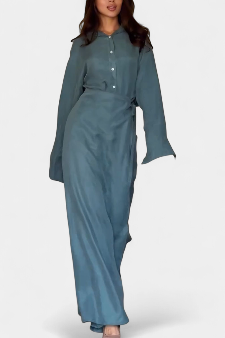 Women's Casual Shirt and Skirt Pants Set, photo 3