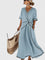 Erykahhh Elegant Dress in Blue