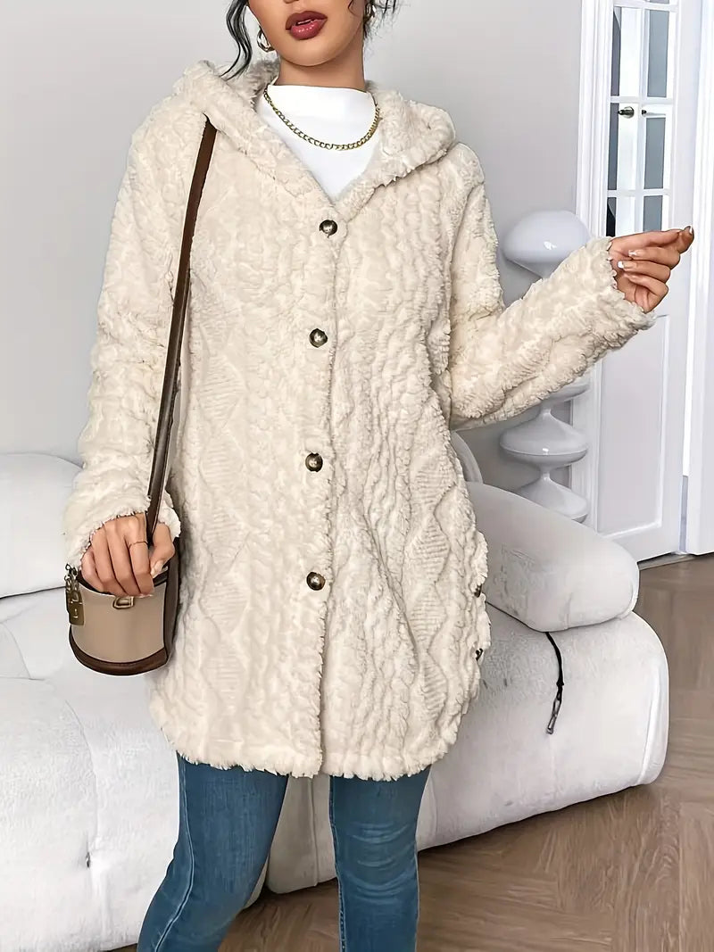 Women's Plush Hooded Jacket, photo 3