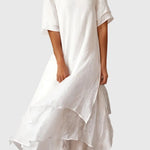 April Elegant Dress in White