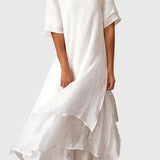 April Elegant Dress in White