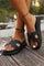 Women's Chic Comfort Platform Slippers in Black