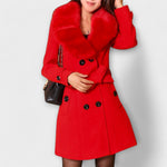 Women's Warm Winter Coat in Red