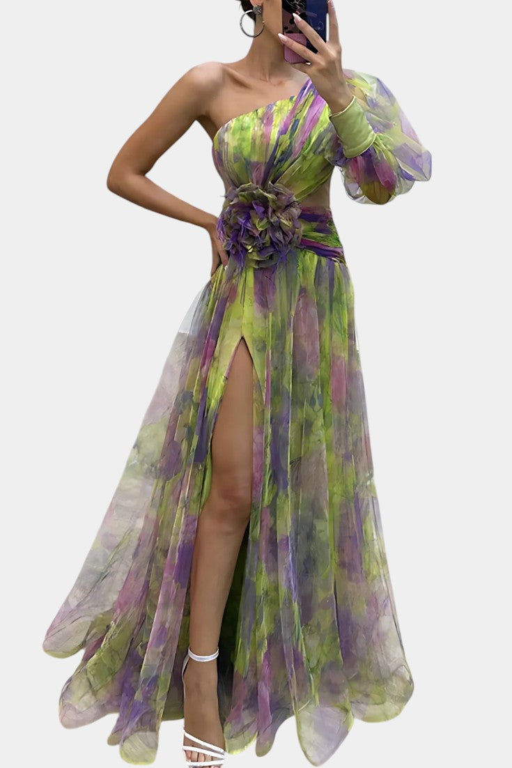 Danyzhel Elegant Maxi Dress in Green