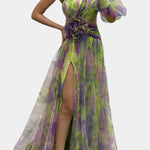 Danyzhel Elegant Maxi Dress in Green