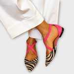 Women's Buckle Loafers in White