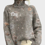 Constance Art Knit Turtleneck Sweater