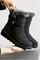 Waterproof Winter Boots Featuring Slip-Resistant Sole in Black