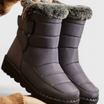 Waterproof Winter Boots Featuring Slip-Resistant Sole in Gray