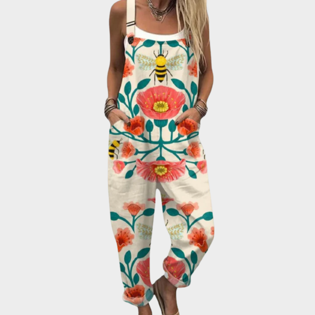 Nora Comfortable printed jumpsuit in Multicoloured