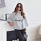 Women's Belted Cape Coat in Gray
