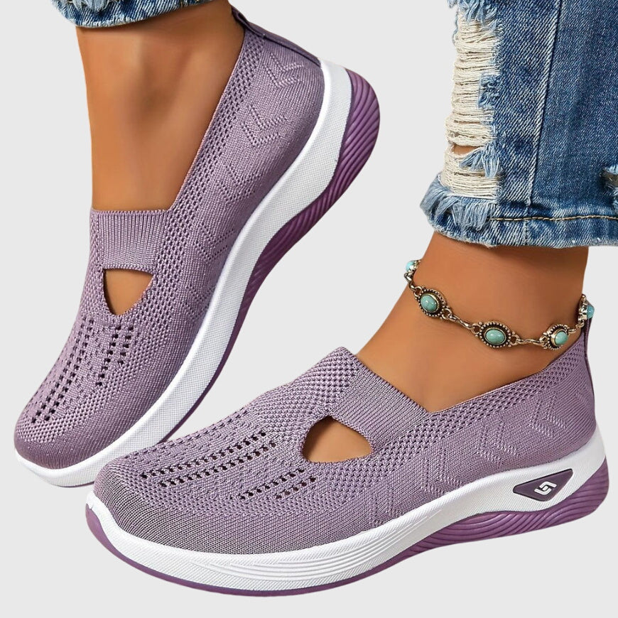 Women's Comfort Walking Shoes in Purple