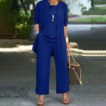 Women's 3 Piece Loose Fit Lounge Set in Blue