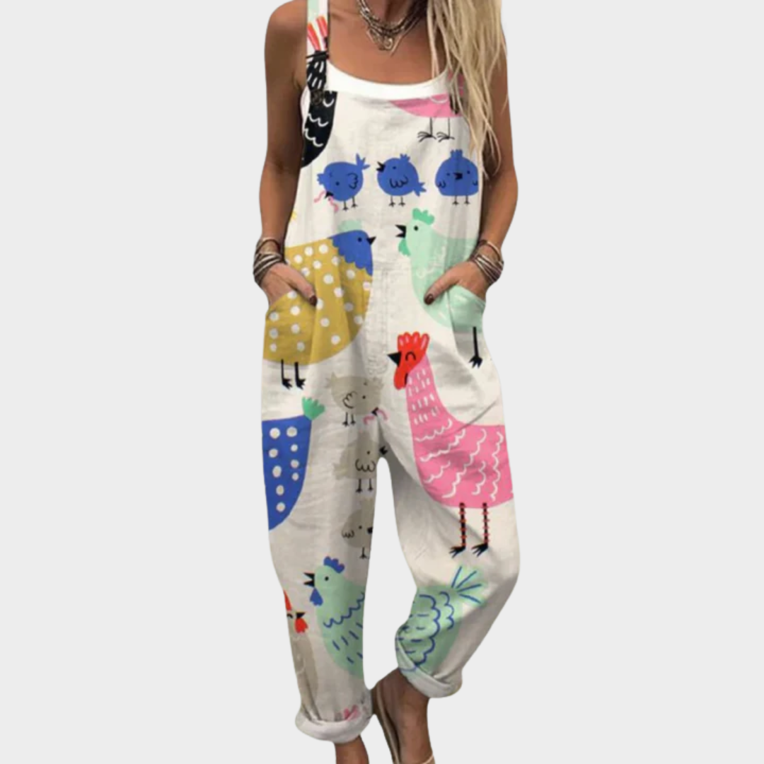 Claire Comfortable printed jumpsuit in Multicoloured