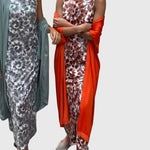 Vivian Elegant Two-Piece Set in Red