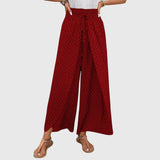 Women's Stylish Palazzo Pants in Red