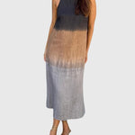 Women's Stylish Print Dress in Gray