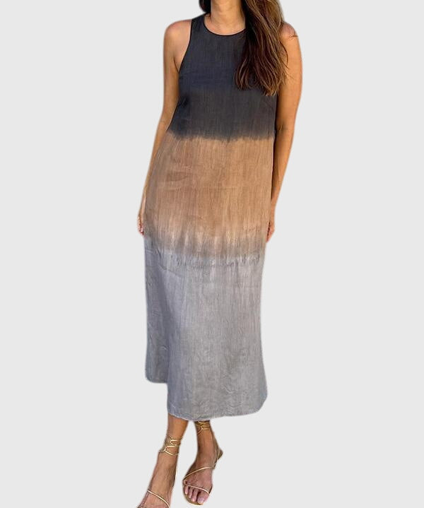 Women's Stylish Print Dress in Gray