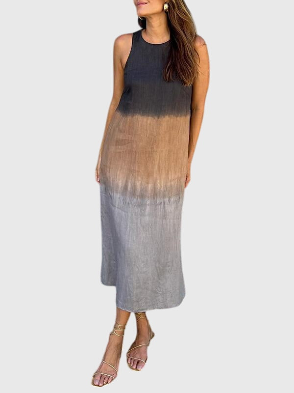 Women's Stylish Print Dress in Gray