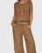 Women's Bohemian Two-Piece Set in Brown