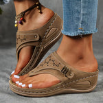 Leila Comfort Sandals in Brown
