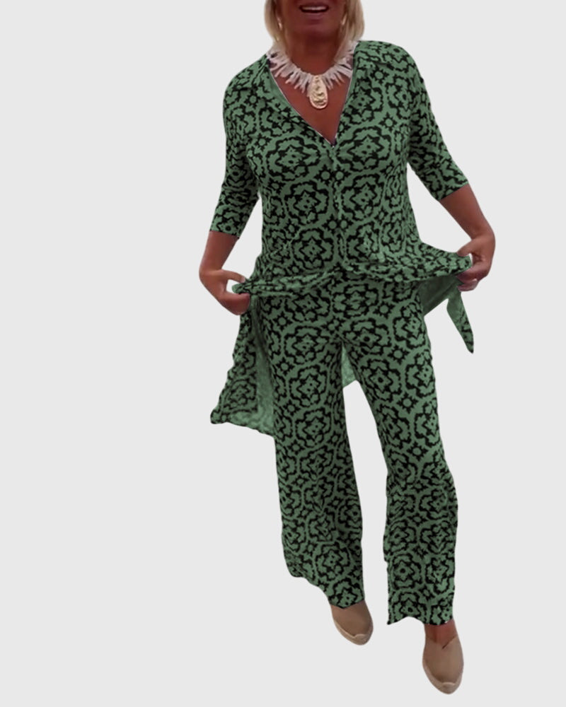 Women's Elegant Vintage Two-Piece Set, photo 8