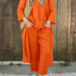 Women's Stylish and Comfortable Set in Orange