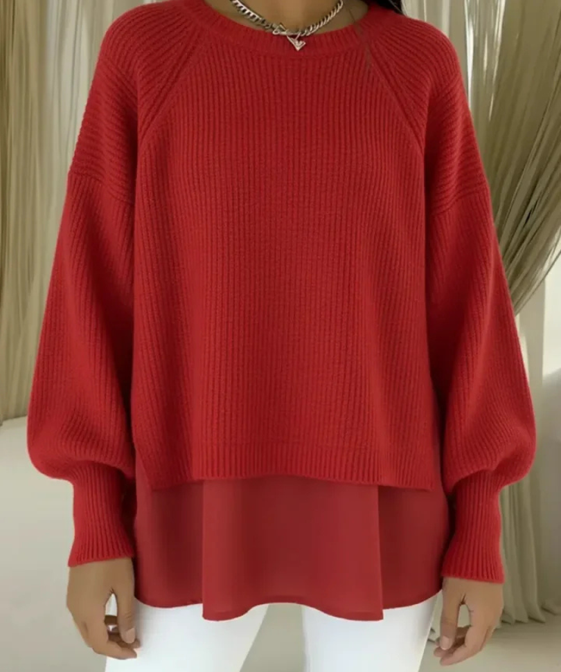 Women's Layered-Look Sweater, photo 2