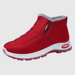 Sianna waterproof winter ankle boots in Dark Red