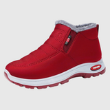 Sianna waterproof winter ankle boots in Dark Red