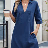 Josephine Casual Denim Dress, photo 6