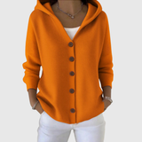 Women's Elegant Cardigan in Orange